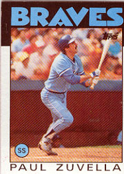 1986 Topps Baseball Cards      572     Paul Zuvella